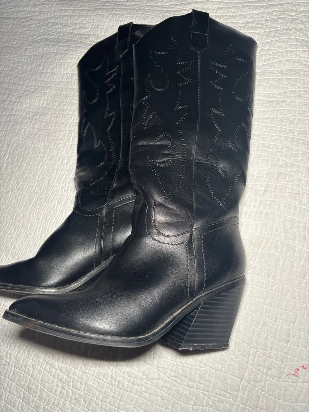 Steve Madden Black Pointed-Toe Over-the-Knee Boots